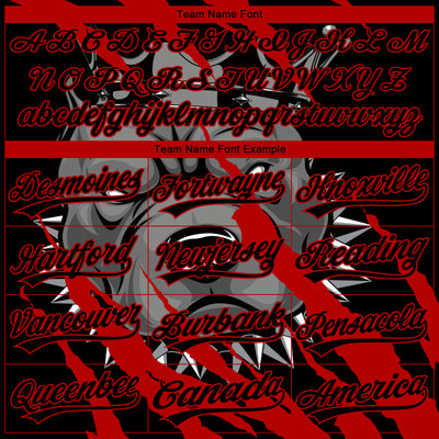 Custom Stitched Black Red Gray-White 3D Pattern Design Animal Pitbull Dog Sports Pullover Sweatshirt Hoodie