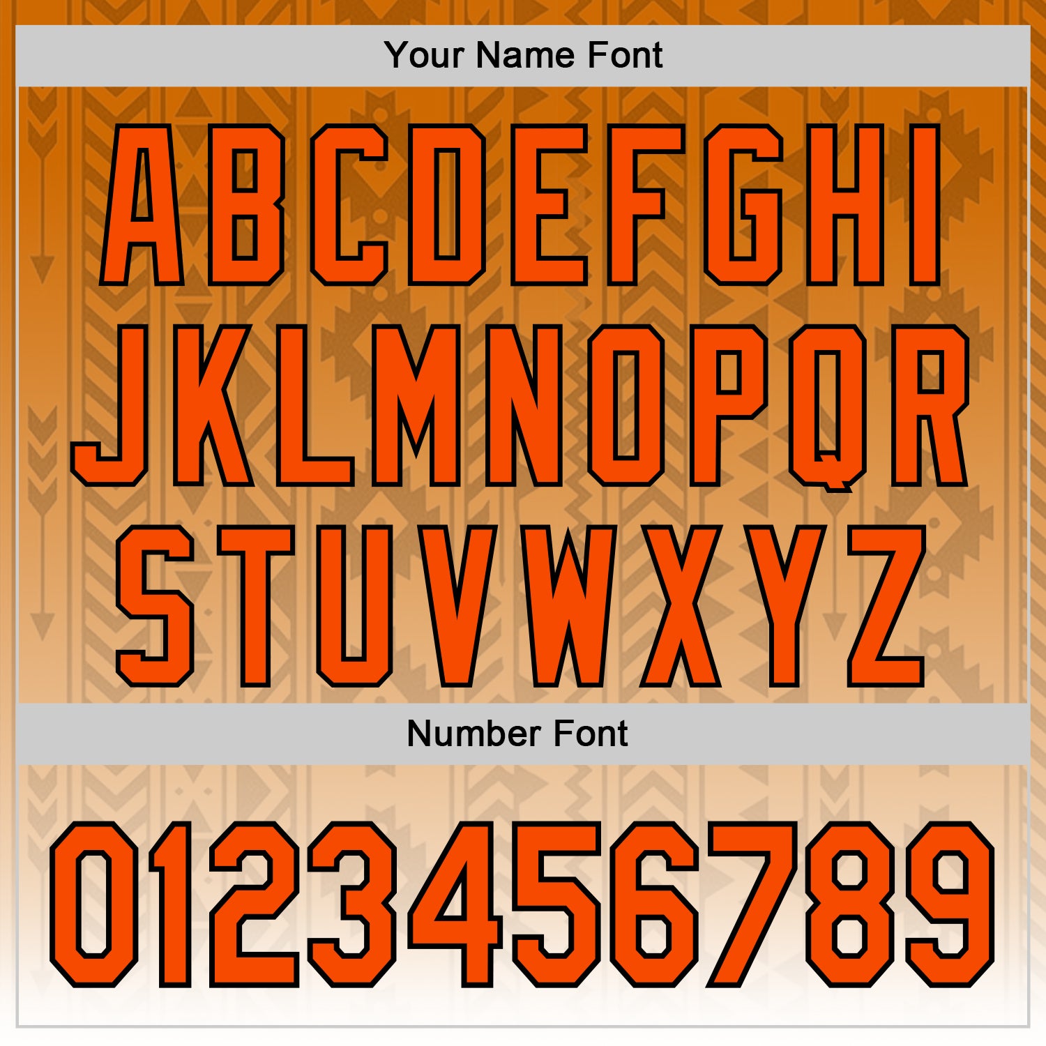 Custom Orange White-Black 3D Pattern Design Ethnic Tribal Sportswear Pullover Sweatshirt Hoodie