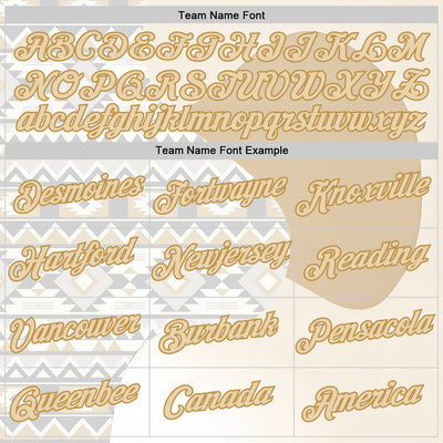 Custom Cream City Cream White-Old Gold 3D Pattern Design Ethnic Tribal Sportswear Pullover Sweatshirt Hoodie