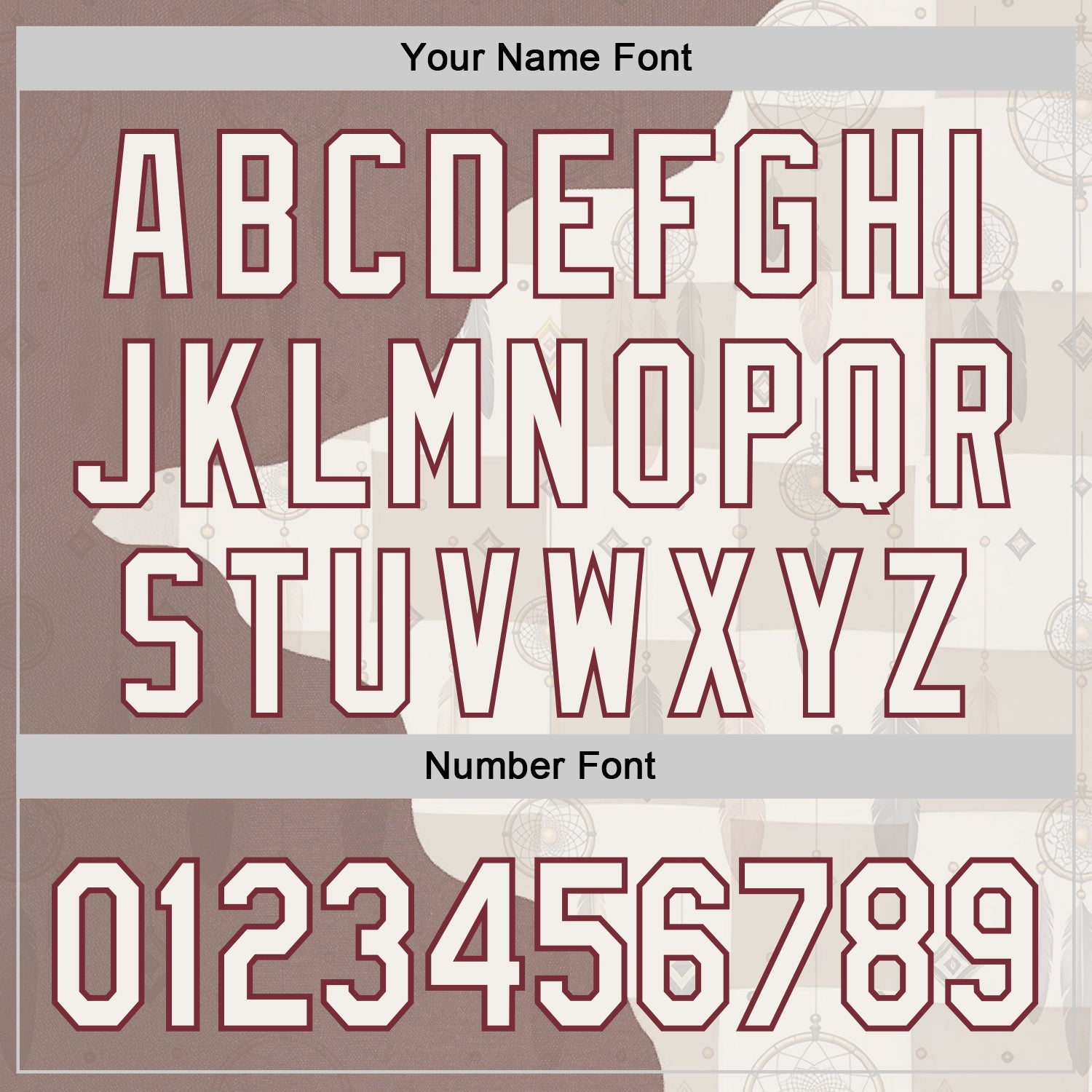 Custom Cream Burgundy 3D Pattern Design Ethnic Tribal Sportswear Pullover Sweatshirt Hoodie