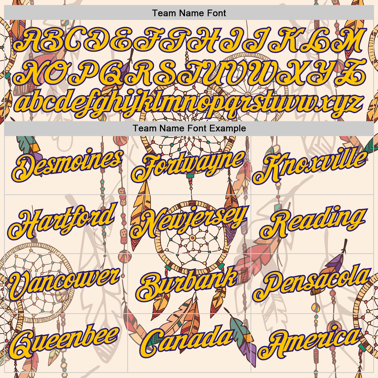 Custom City Cream Yellow-Dark Purple 3D Pattern Design Dreamcatcher Tribal Sportswear Pullover Sweatshirt Hoodie