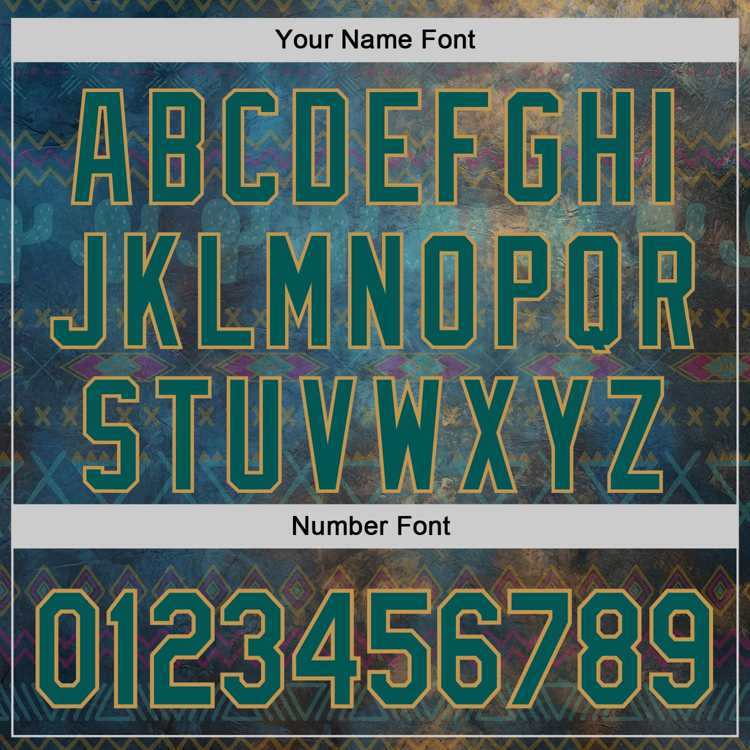 Custom Green Midnight Green-Old Gold 3D Pattern Design Ethnic Tribal Sportswear Pullover Sweatshirt Hoodie