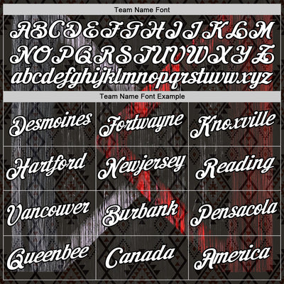 Custom Black White-Red 3D Pattern Design Ethnic Tribal Sportswear Pullover Sweatshirt Hoodie