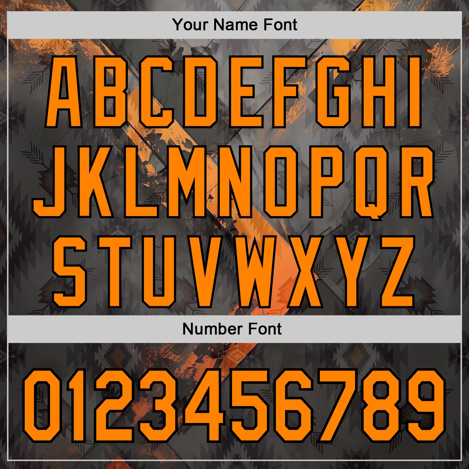 Custom Gray Bay Orange-Black 3D Pattern Design Ethnic Tribal Sportswear Pullover Sweatshirt Hoodie