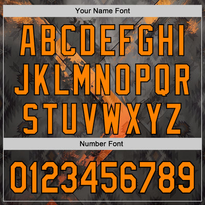 Custom Gray Bay Orange-Black 3D Pattern Design Ethnic Tribal Sportswear Pullover Sweatshirt Hoodie