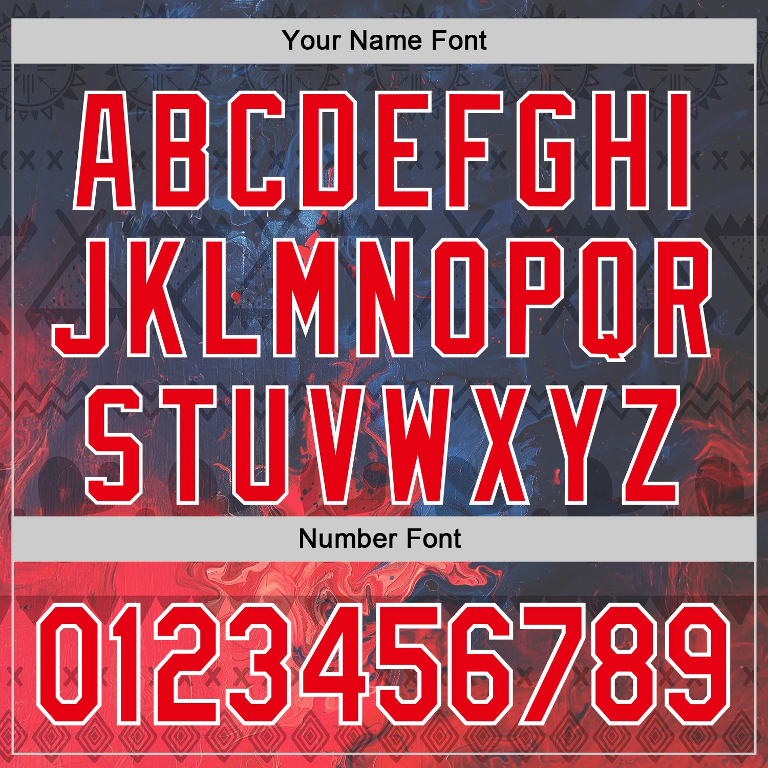 Custom Navy Fire Red-White 3D Pattern Design Ethnic Tribal Sportswear Pullover Sweatshirt Hoodie