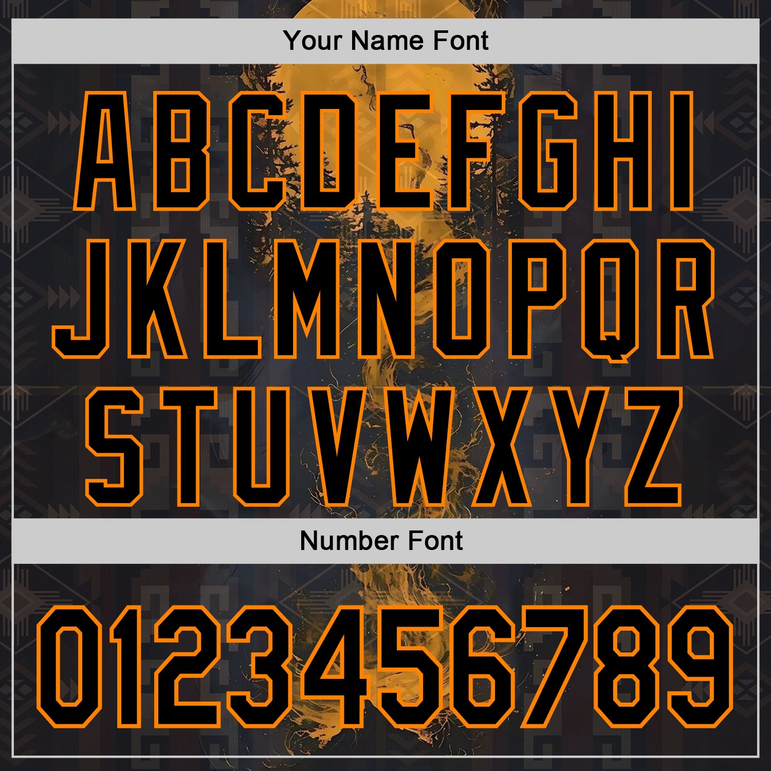 Custom Black Bay Orange 3D Pattern Design Ethnic Tribal Sportswear Pullover Sweatshirt Hoodie