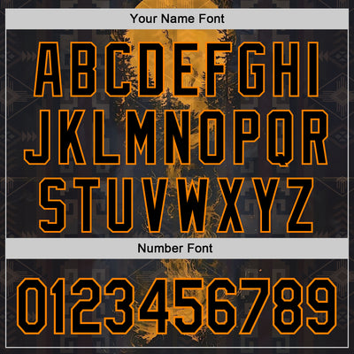 Custom Black Bay Orange 3D Pattern Design Ethnic Tribal Sportswear Pullover Sweatshirt Hoodie