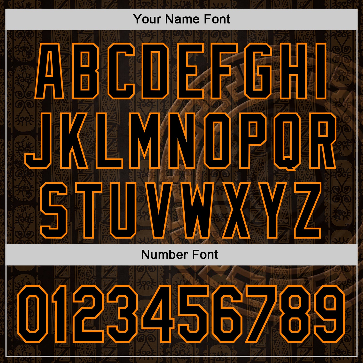 Custom Black Bay Orange 3D Pattern Design Ethnic Tribal Sportswear Pullover Sweatshirt Hoodie