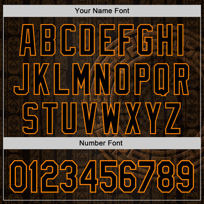 Custom Black Bay Orange 3D Pattern Design Ethnic Tribal Sportswear Pullover Sweatshirt Hoodie