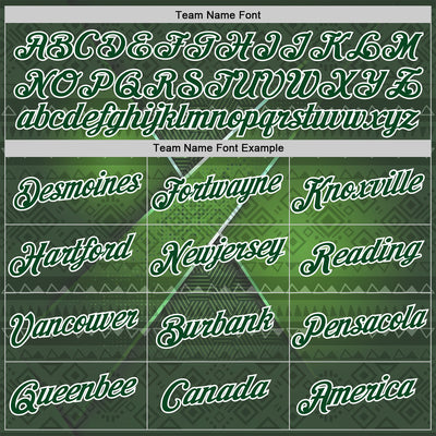 Custom Green White 3D Pattern Design Ethnic Tribal Sportswear Pullover Sweatshirt Hoodie