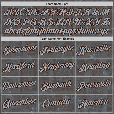 Custom Gray Brown 3D Pattern Design Ethnic Tribal Sportswear Pullover Sweatshirt Hoodie