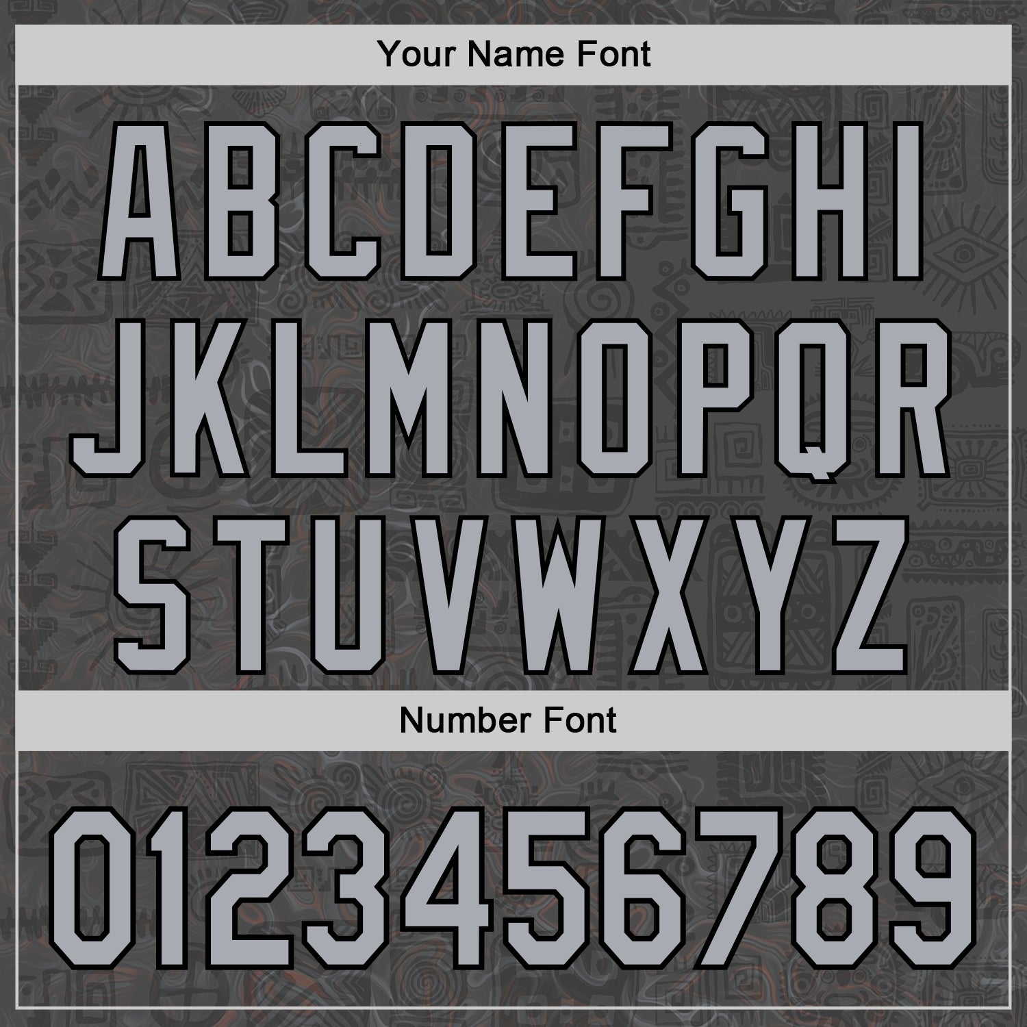 Custom Gray Black 3D Pattern Design Ethnic Tribal Sportswear Pullover Sweatshirt Hoodie