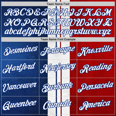 Custom Red White Blue-Royal 3D Pattern Design France Inspired Sports Pullover Sweatshirt Hoodie