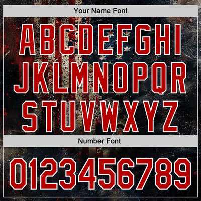 Custom Black Red-White 3D American Flag Sports Pullover Sweatshirt Hoodie