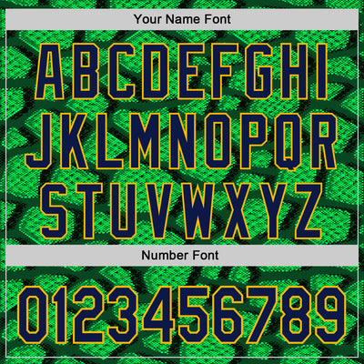 Custom Stitched Green Navy-Gold 3D Pattern Design Crocodile Skin Print Sportswear Pullover Sweatshirt Hoodie