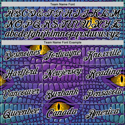 Custom Stitched Purple Black-White 3D Pattern Design Crocodile Skin Print Sportswear Pullover Sweatshirt Hoodie