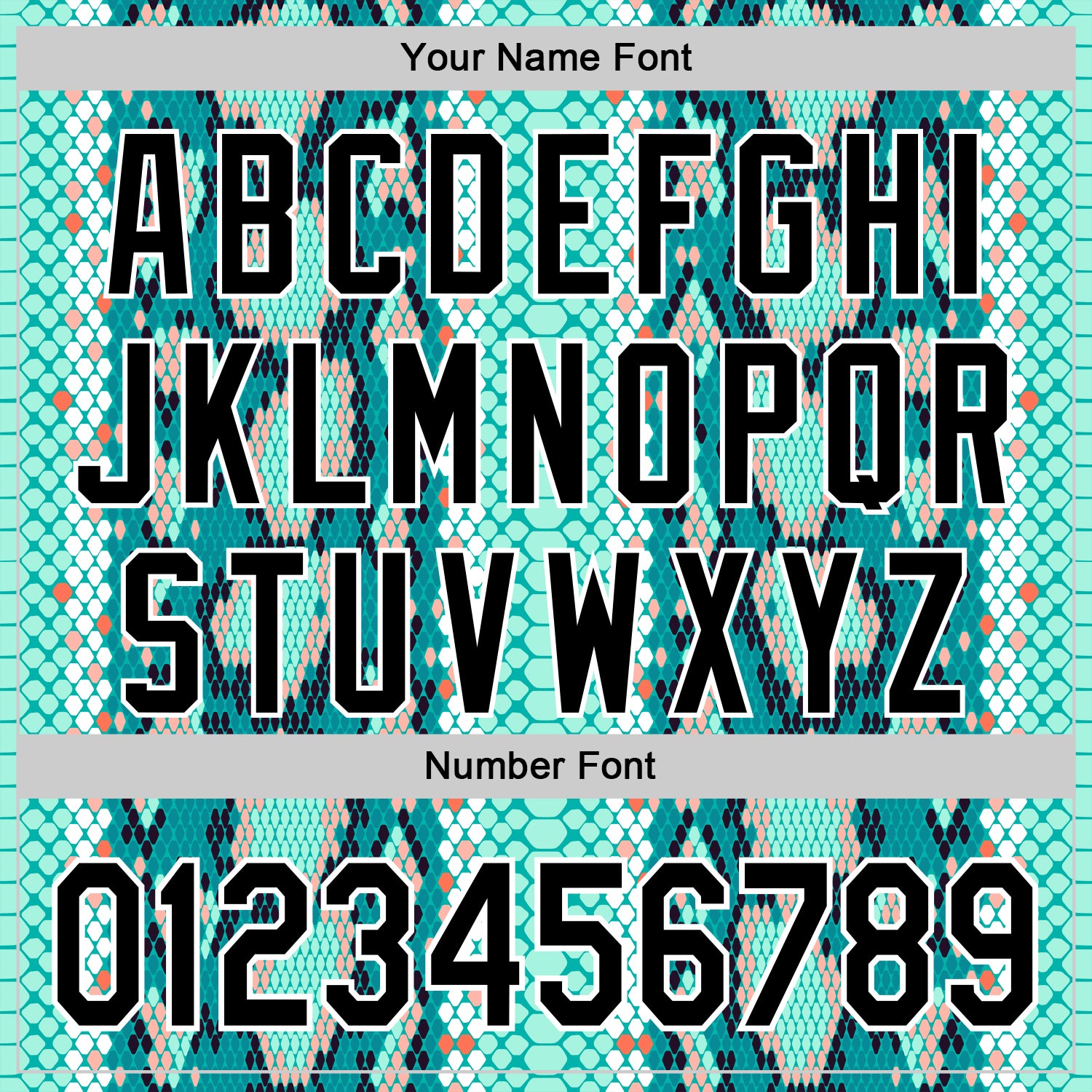 Custom Stitched Aqua Black-White 3D Pattern Design Snake Skin Print Sportswear Pullover Sweatshirt Hoodie