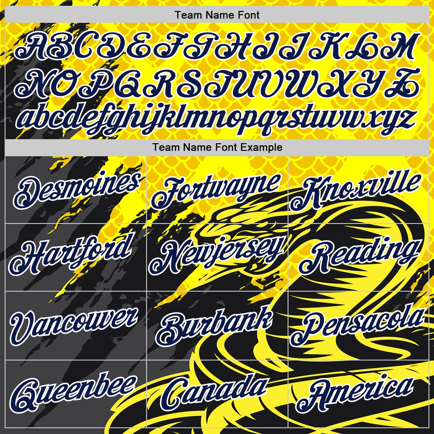 Custom Stitched Yellow Navy Black-White 3D Pattern Design Snake Skin Print Sportswear Pullover Sweatshirt Hoodie