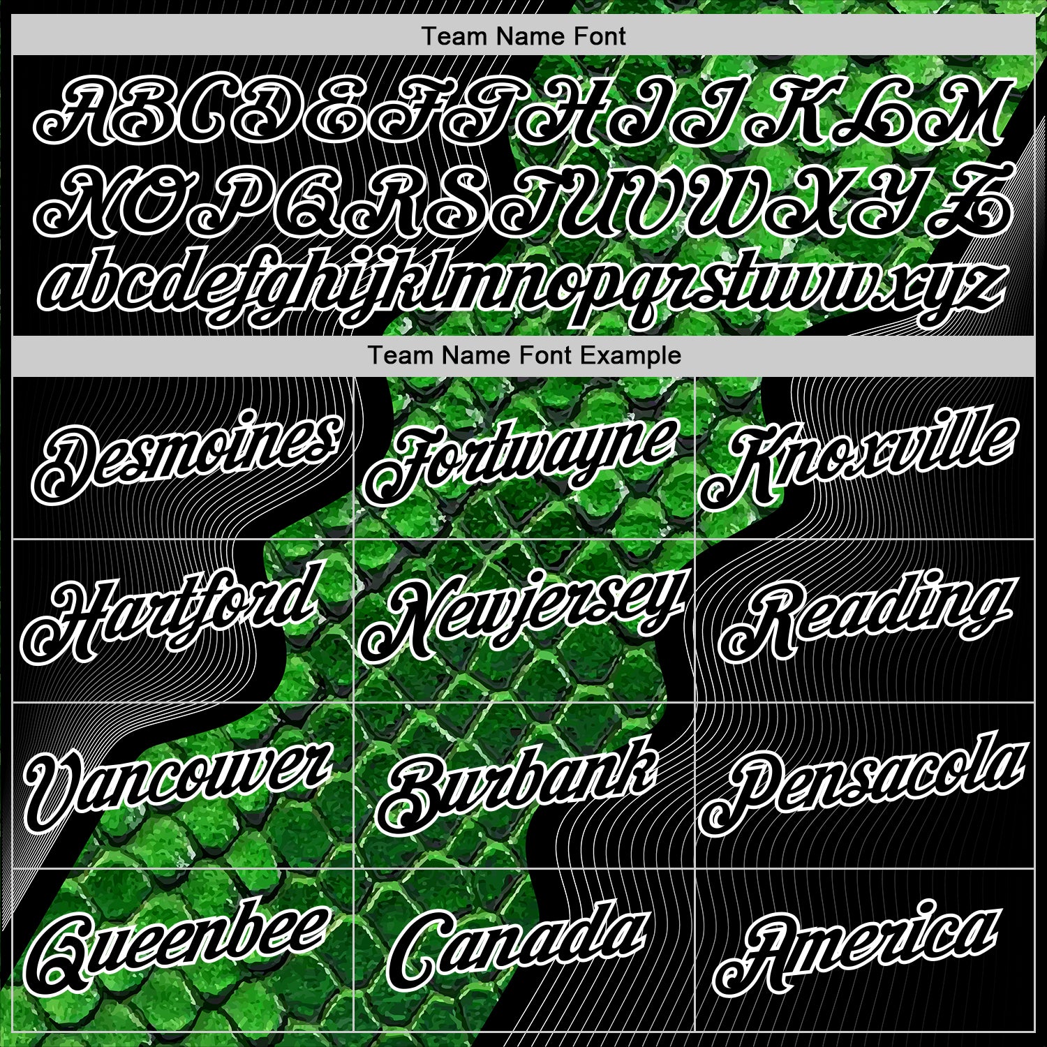 Custom Stitched Green Black-White 3D Pattern Design Snake Skin Print Sportswear Pullover Sweatshirt Hoodie