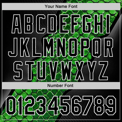 Custom Stitched Green Black-White 3D Pattern Design Snake Skin Print Sportswear Pullover Sweatshirt Hoodie