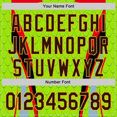 Custom Stitched Neon Green Brown Red Black-Yellow 3D Pattern Design Snake Skin Print Sportswear Pullover Sweatshirt Hoodie