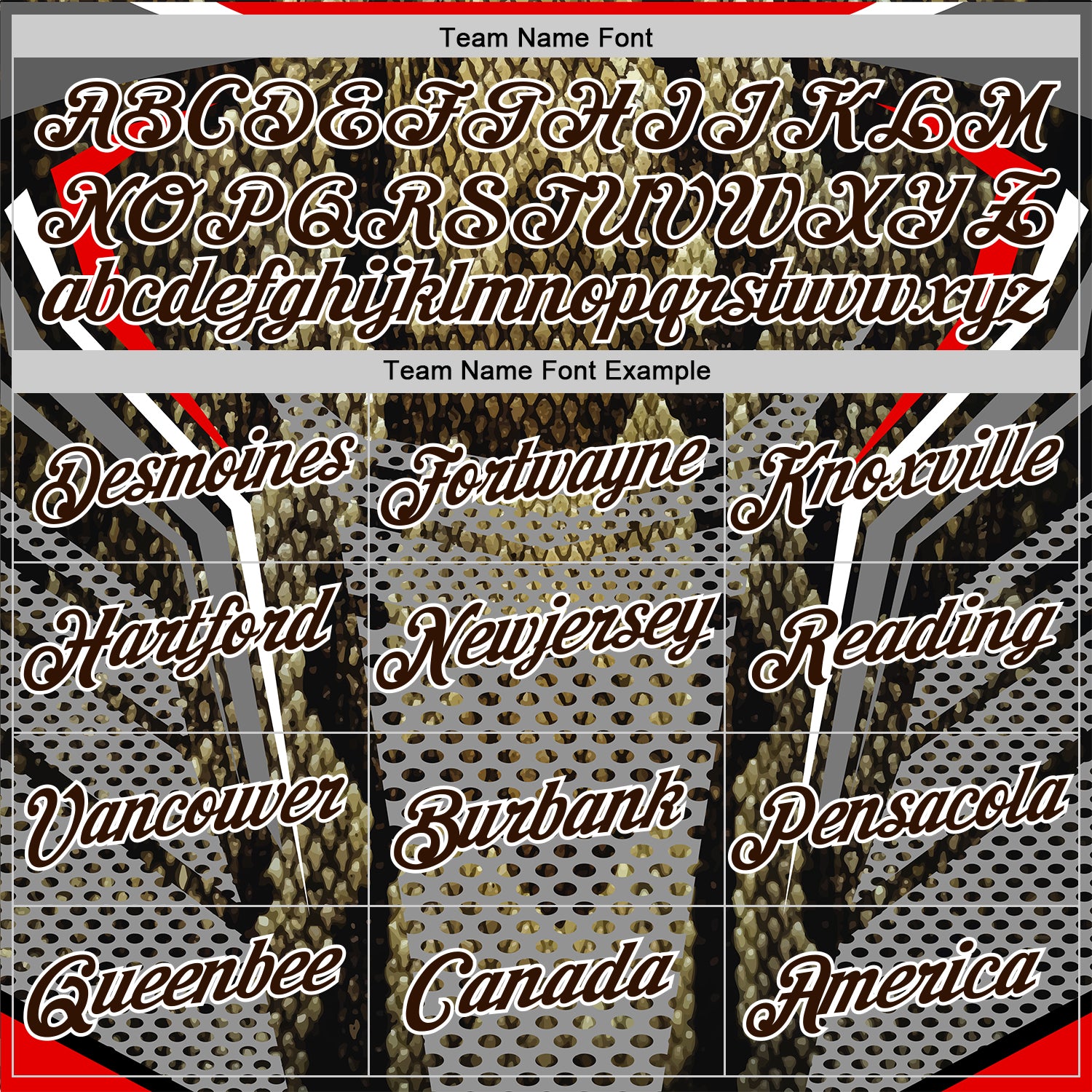 Custom Stitched Black Brown Red-White 3D Pattern Design Snake Skin Print Sportswear Pullover Sweatshirt Hoodie