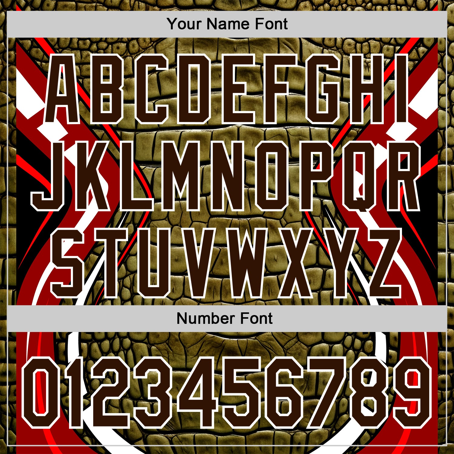 Custom Stitched Green Brown Black Red-White 3D Pattern Design Crocodile Skin Print Sportswear Pullover Sweatshirt Hoodie