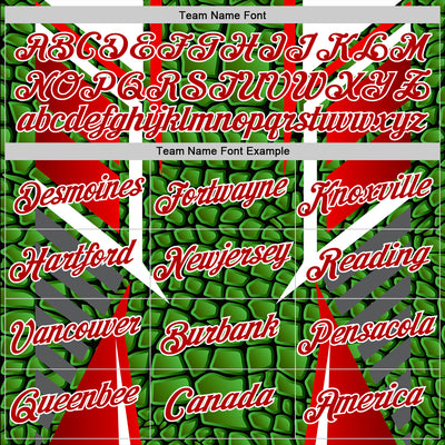 Custom Stitched Green Red-White 3D Pattern Design Crocodile Skin Print Sportswear Pullover Sweatshirt Hoodie