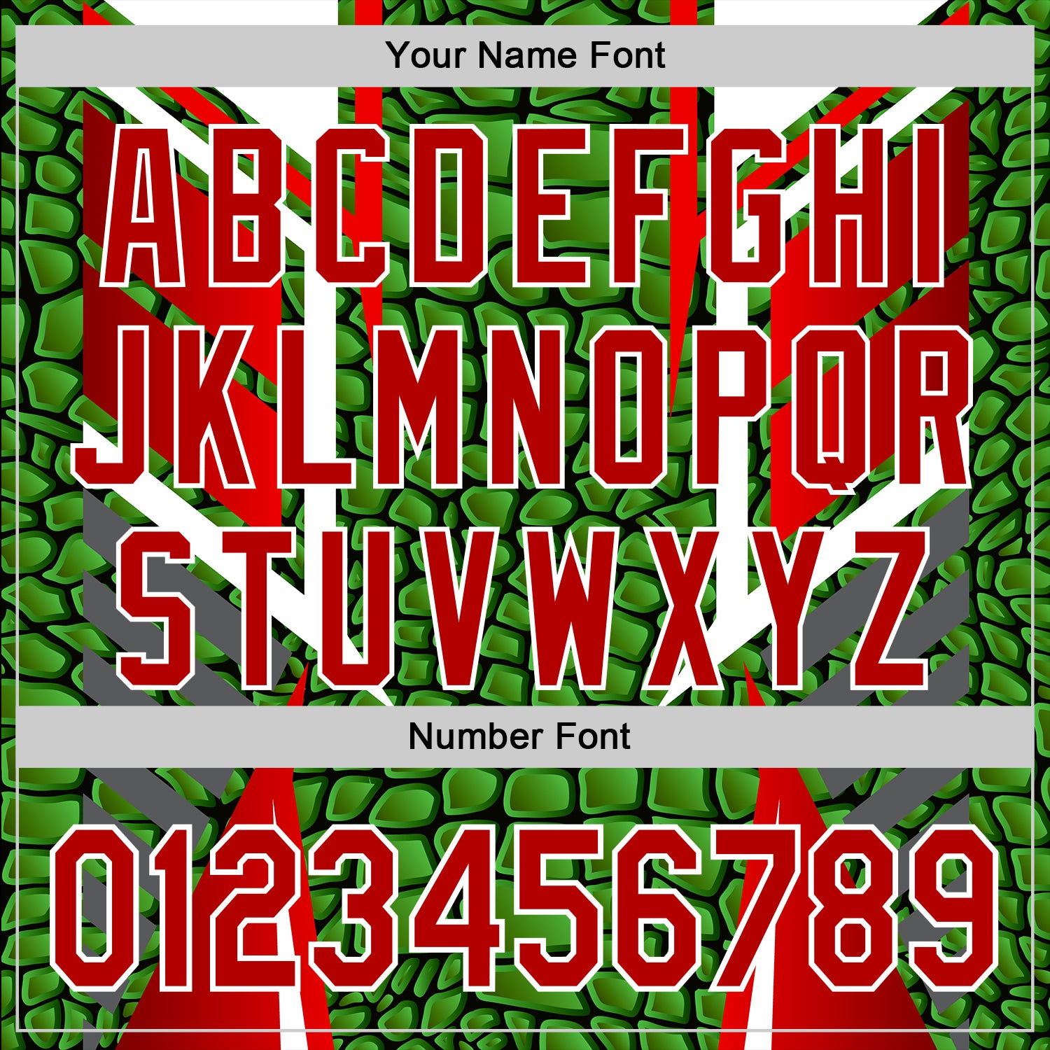 Custom Stitched Green Red-White 3D Pattern Design Crocodile Skin Print Sportswear Pullover Sweatshirt Hoodie