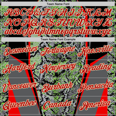 Custom Stitched Gray Red Green Black-Cream 3D Pattern Design Snake Skin Print Sportswear Pullover Sweatshirt Hoodie