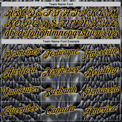 Custom Stitched Gray Navy Black-Gold 3D Pattern Design Snake Skin Print Sportswear Pullover Sweatshirt Hoodie
