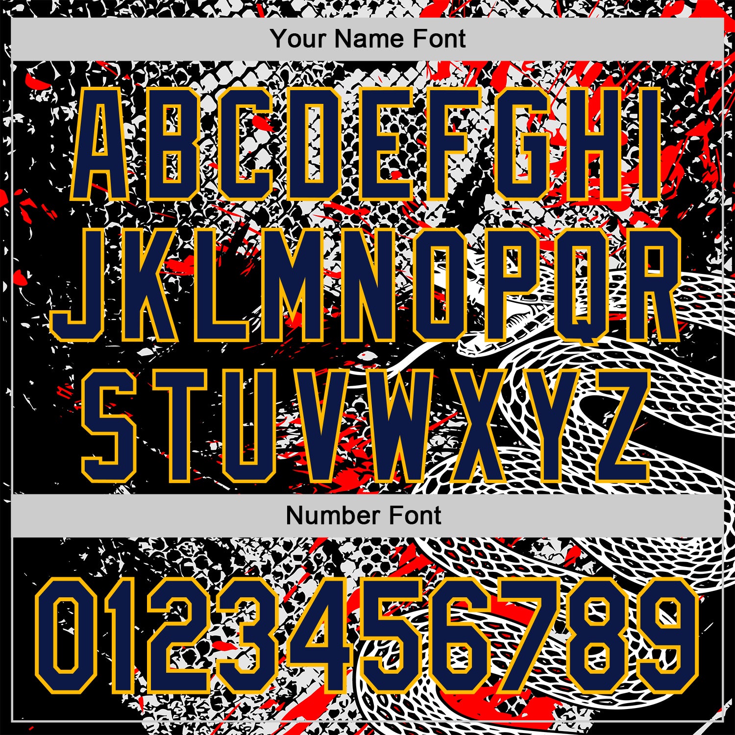 Custom Stitched White Navy Black Red-Gold 3D Pattern Design Snake Skin Print Sportswear Pullover Sweatshirt Hoodie