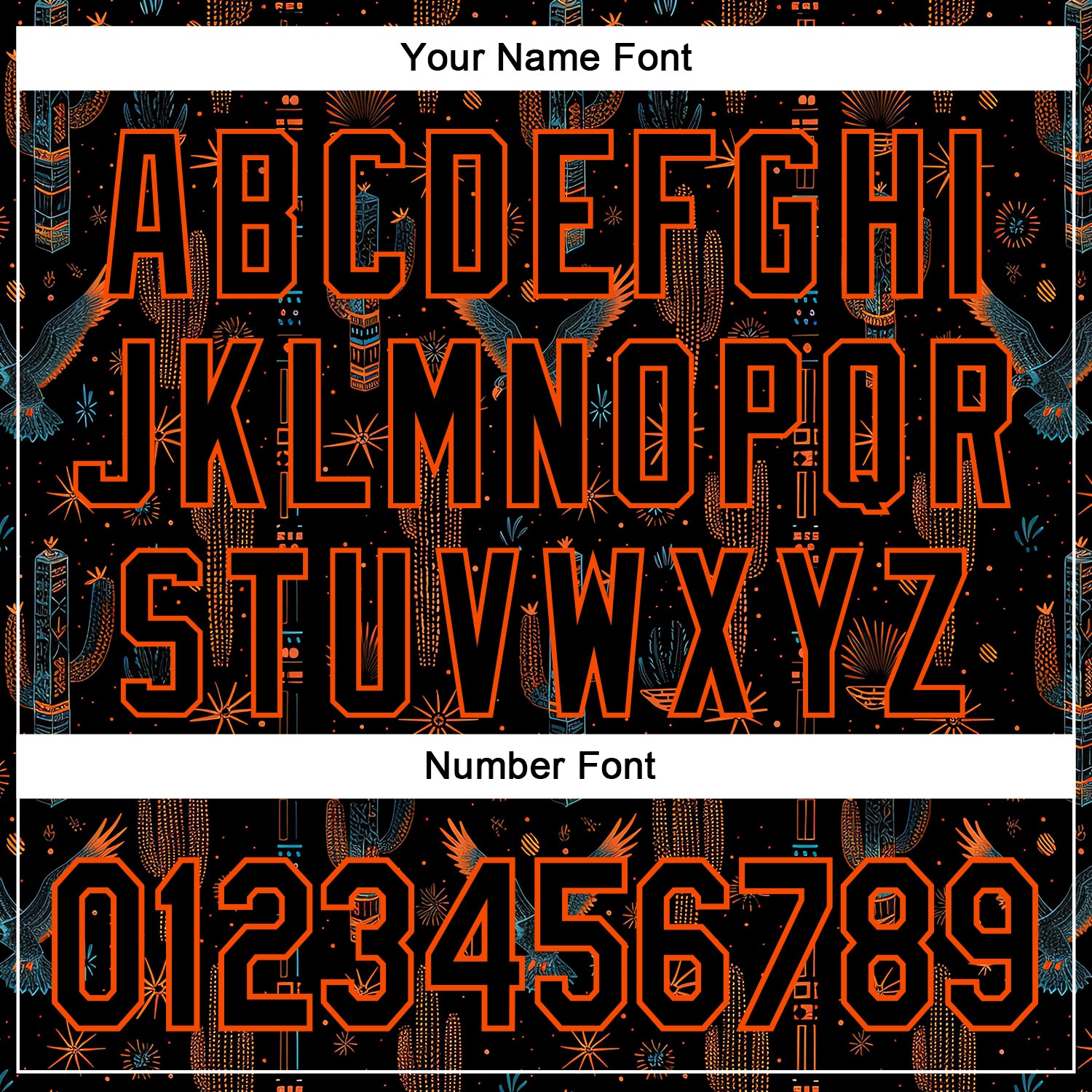 Custom Black Orange 3D Pattern Design Western Cowboy Tribal Ethnic Sports Pullover Sweatshirt Hoodie