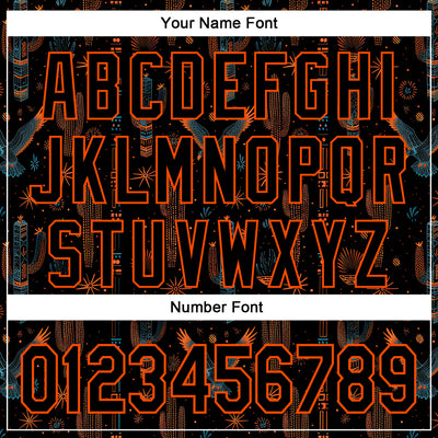 Custom Black Orange 3D Pattern Design Western Cowboy Tribal Ethnic Sports Pullover Sweatshirt Hoodie