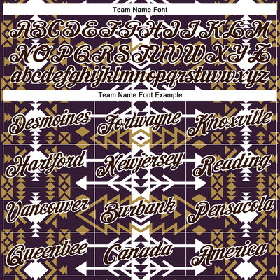 Custom Purple Brown-White 3D Pattern Design Western Cowboy Tribal Ethnic Sports Pullover Sweatshirt Hoodie
