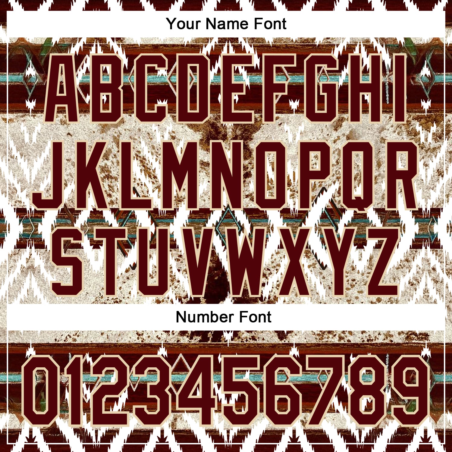 Custom Crimson City Cream 3D Pattern Design Western Cowboy Tribal Ethnic Sports Pullover Sweatshirt Hoodie