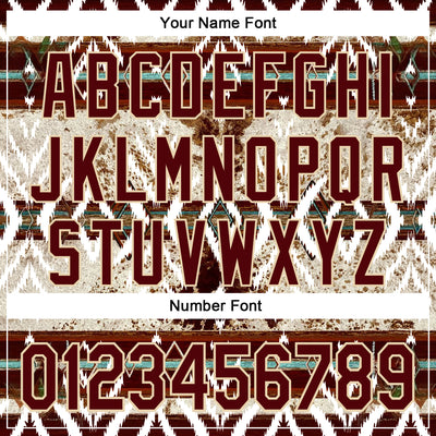 Custom Crimson City Cream 3D Pattern Design Western Cowboy Tribal Ethnic Sports Pullover Sweatshirt Hoodie