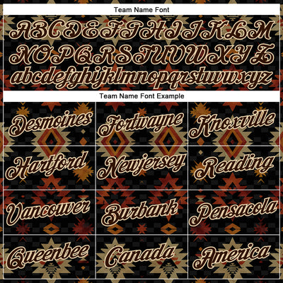 Custom Black Brown-City Cream 3D Pattern Design Western Cowboy Tribal Ethnic Sports Pullover Sweatshirt Hoodie