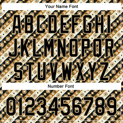 Custom City Cream Black 3D Pattern Design Western Cowboy Tribal Ethnic Sports Pullover Sweatshirt Hoodie