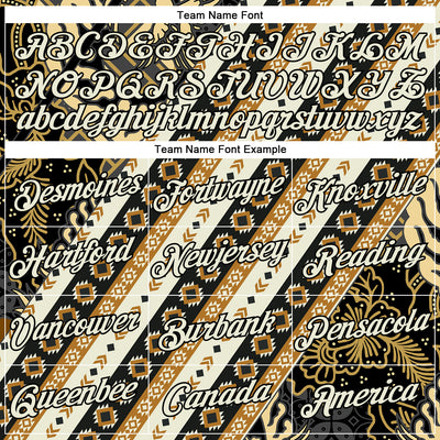 Custom City Cream Black 3D Pattern Design Western Cowboy Tribal Ethnic Sports Pullover Sweatshirt Hoodie