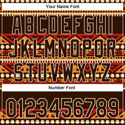 Custom Brown City Cream 3D Pattern Design Western Cowboy Tribal Ethnic Sports Pullover Sweatshirt Hoodie