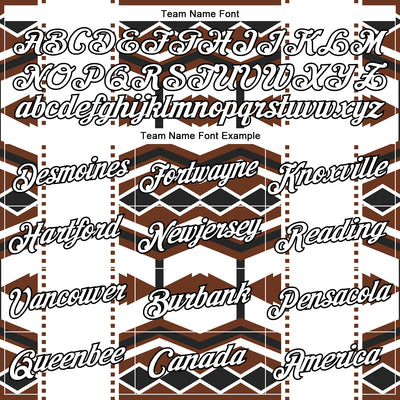 Custom White Brown-Black 3D Pattern Design Western Cowboy Tribal Ethnic Sports Pullover Sweatshirt Hoodie