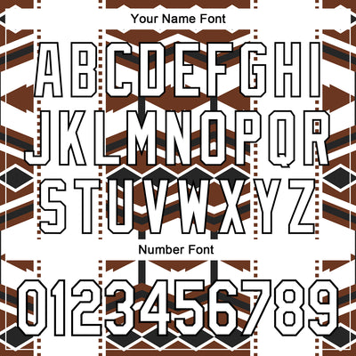 Custom White Brown-Black 3D Pattern Design Western Cowboy Tribal Ethnic Sports Pullover Sweatshirt Hoodie