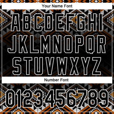 Custom Black White 3D Pattern Design Western Cowboy Tribal Ethnic Sports Pullover Sweatshirt Hoodie