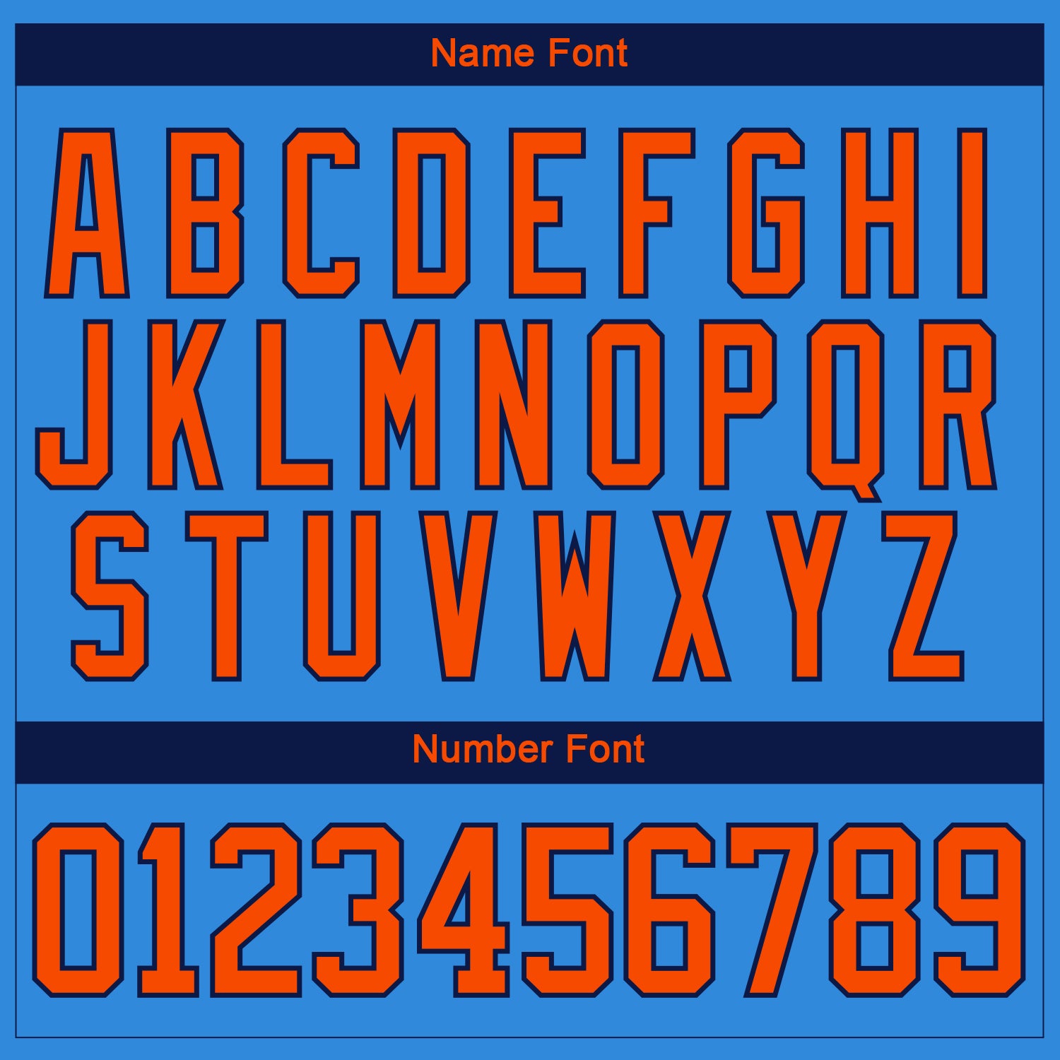 Custom Powder Blue Orange Navy-White 3D Splash Hockey Lace Neck Jersey