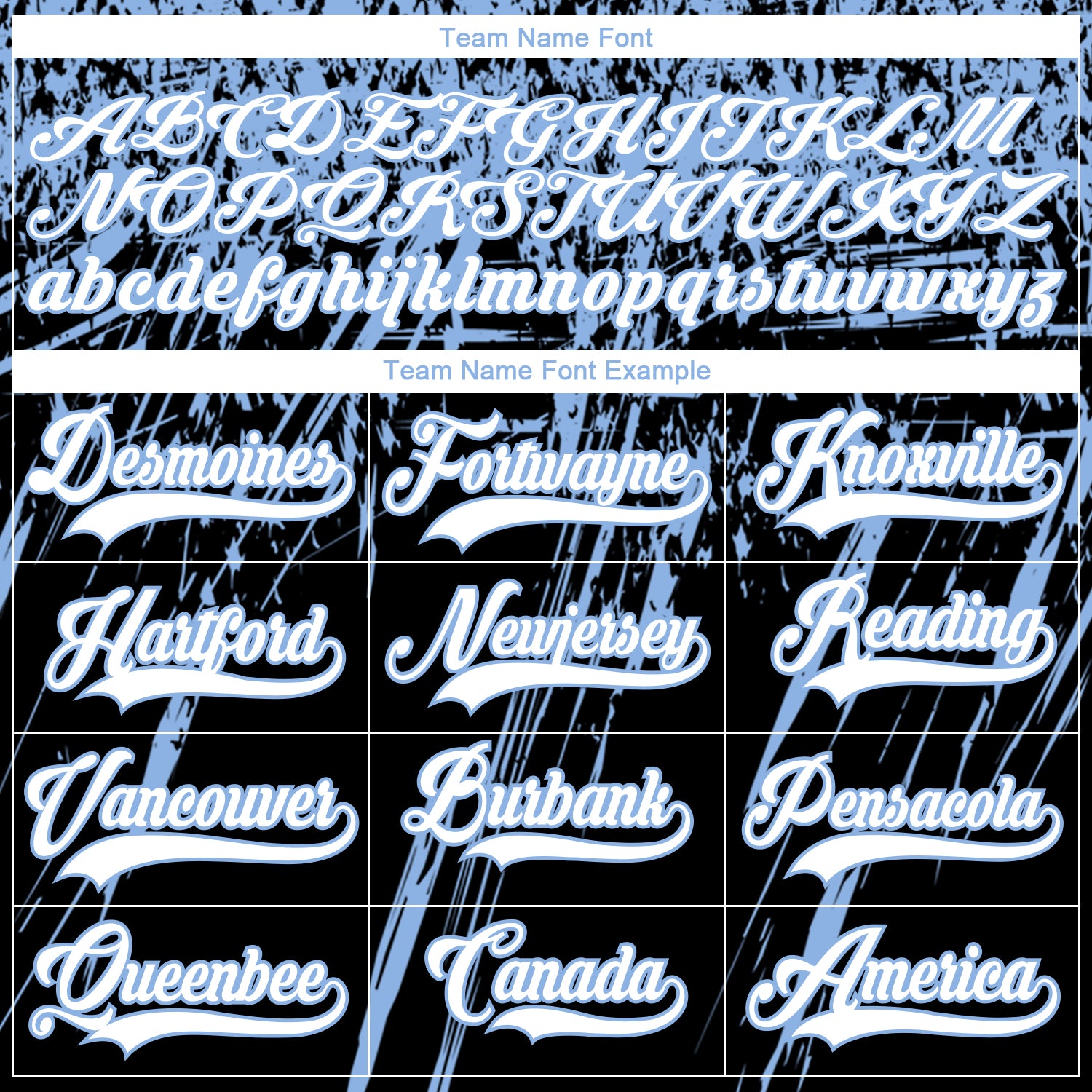 Custom Black White-Light Blue 3D Splash Hockey Lace Neck Jersey