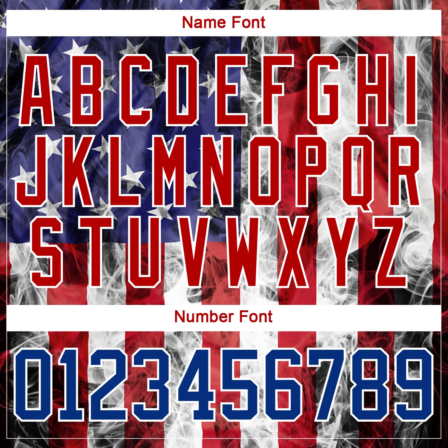 Custom Red Royal-White 3D American Flag Hockey Lace Neck Jersey