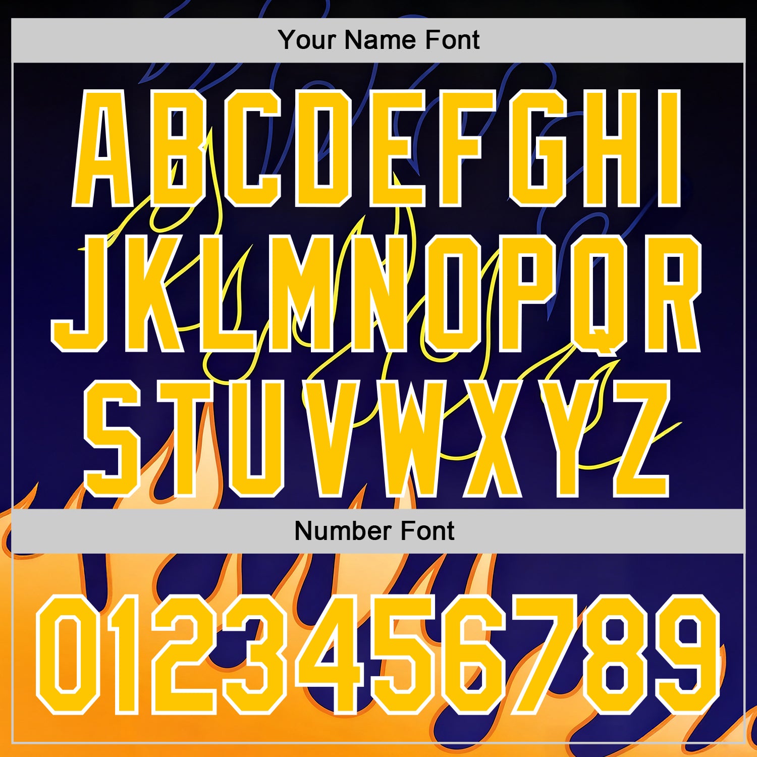 Custom Blue Yellow-White 3D Abstract Flame Sports Pullover Sweatshirt Hoodie