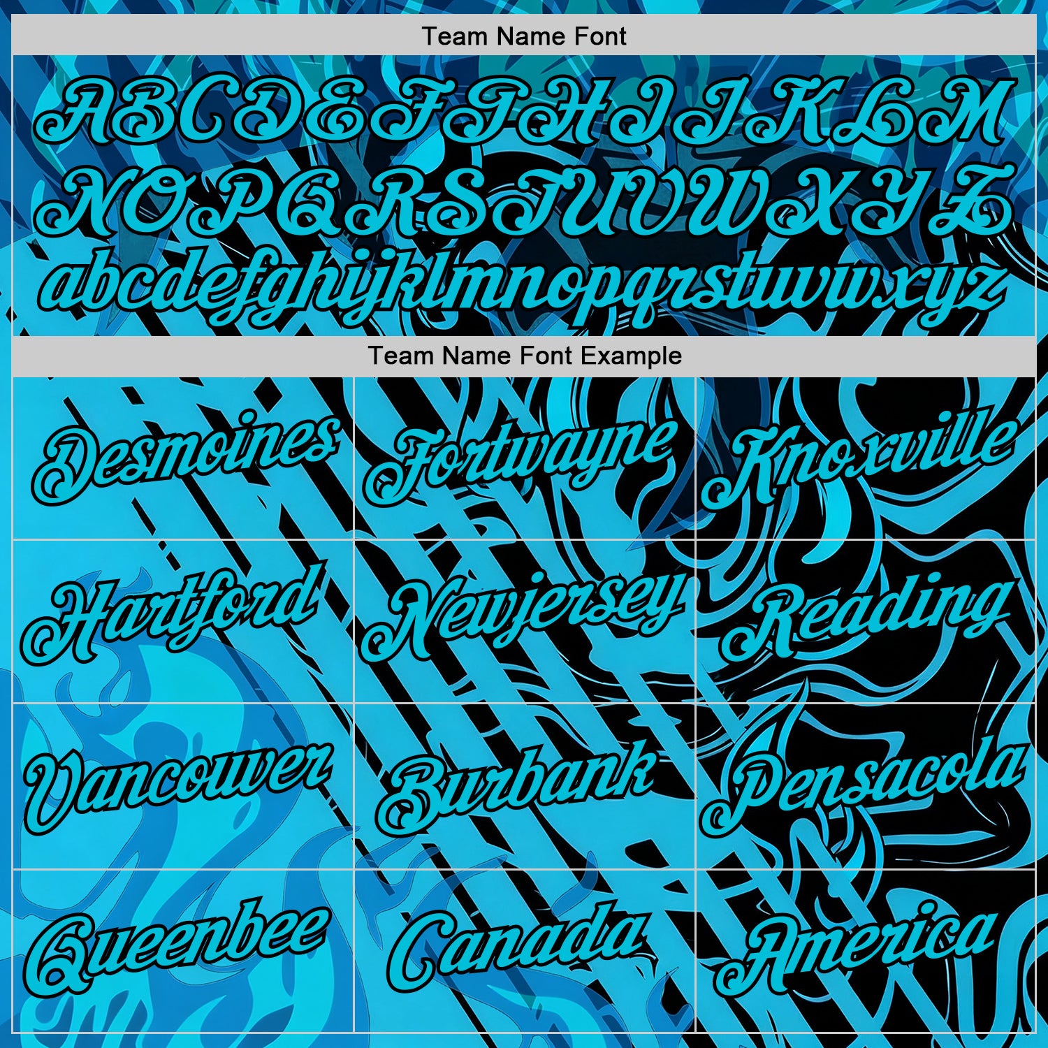 Custom Lakes Blue Black 3D Abstract Flame Sports Pullover Sweatshirt Hoodie